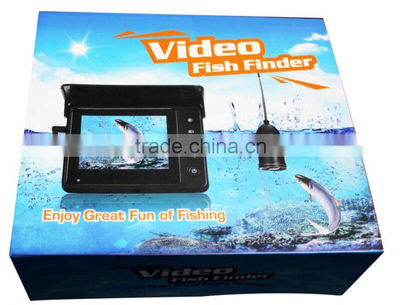 3.5-inch Video Fish Finder, Underwater Fishing Camera, marine grade waterproof, with 4-IR LEDS, 135-degree viewing angle lens