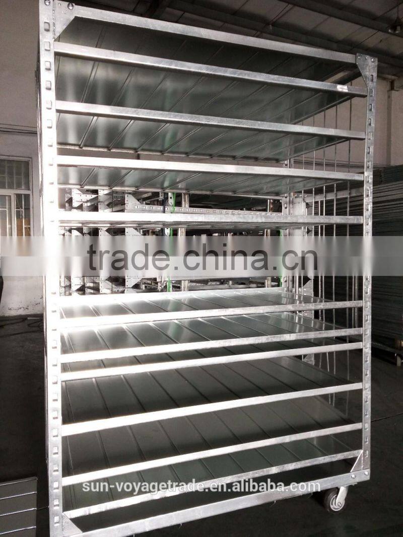 heavy duty cart with all steel constructure and adjustable shelves