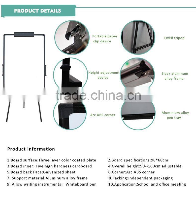 The Flip chart easel with paper clamp for advertising