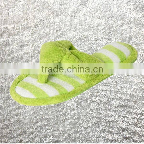 Preimum quality Woman's New Terry Spa Thong Flipflop Slippers in Fun Chic Striped Colors