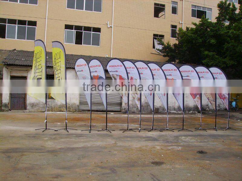 cheap badckpack beach flag with base