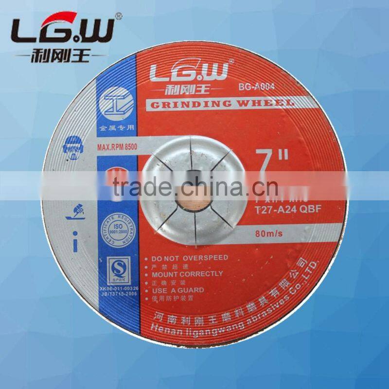 389 HOT SALE 180*6*22 red color DC GRINDING wheel for Thiland market LIGANGWANG ABRASIVE
