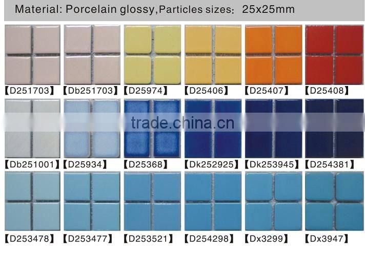all kinds blue mosaic flower patterns for swimming pool decorative