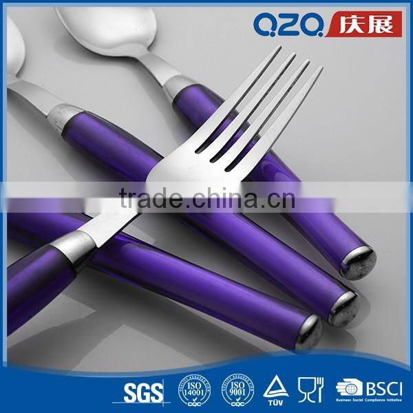 High-performance polish purple high quality korean cutlery style