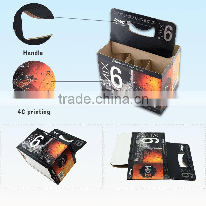 2015 Biodegradable 3 Layer Colored Corrugated Cardboard Wine Box