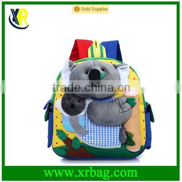 new 2014 fashion cute kids animal plush backpacks