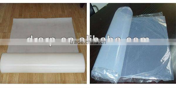 Semi-transparent silicone rubber sheet