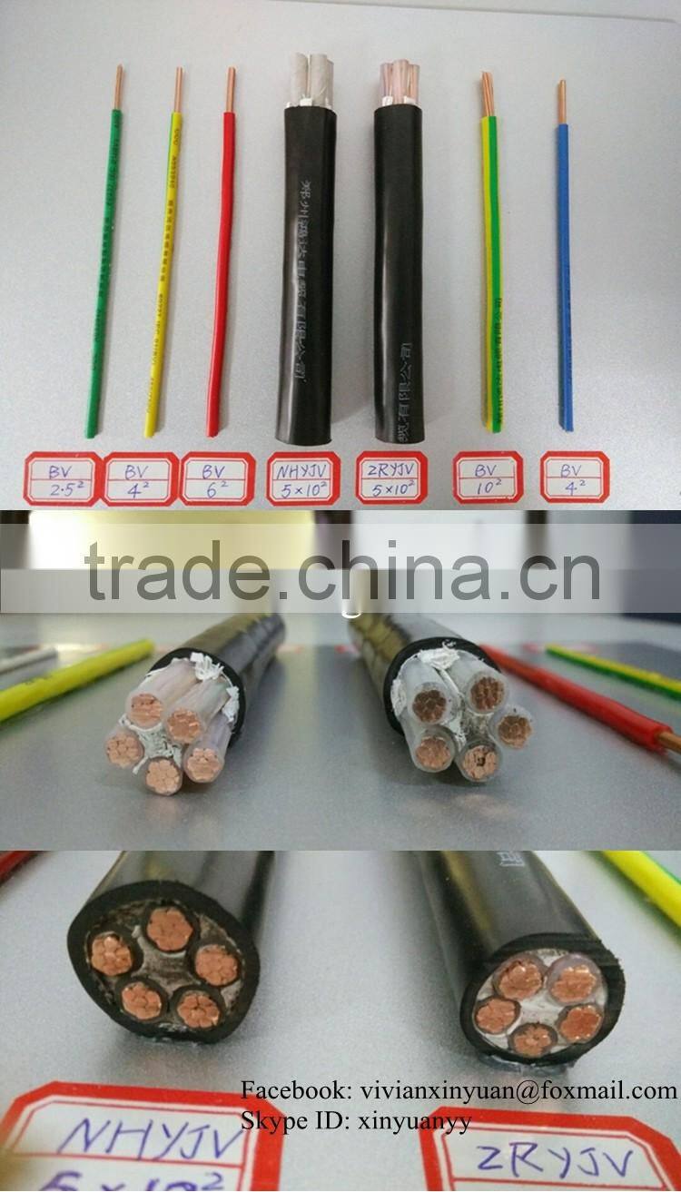 600 Volts 1c XHHW-2 conductors 2core / 4 core 2.5mm 4mm 6mm 10mm 16mm PVC jacket / insulated power cable