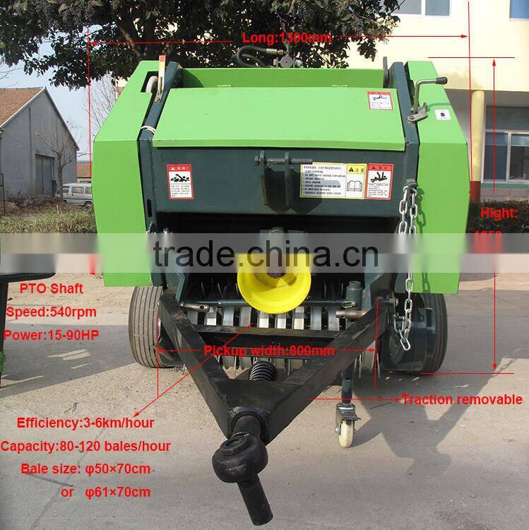 Hot sale direct factory straw bale press machine to farmed animals