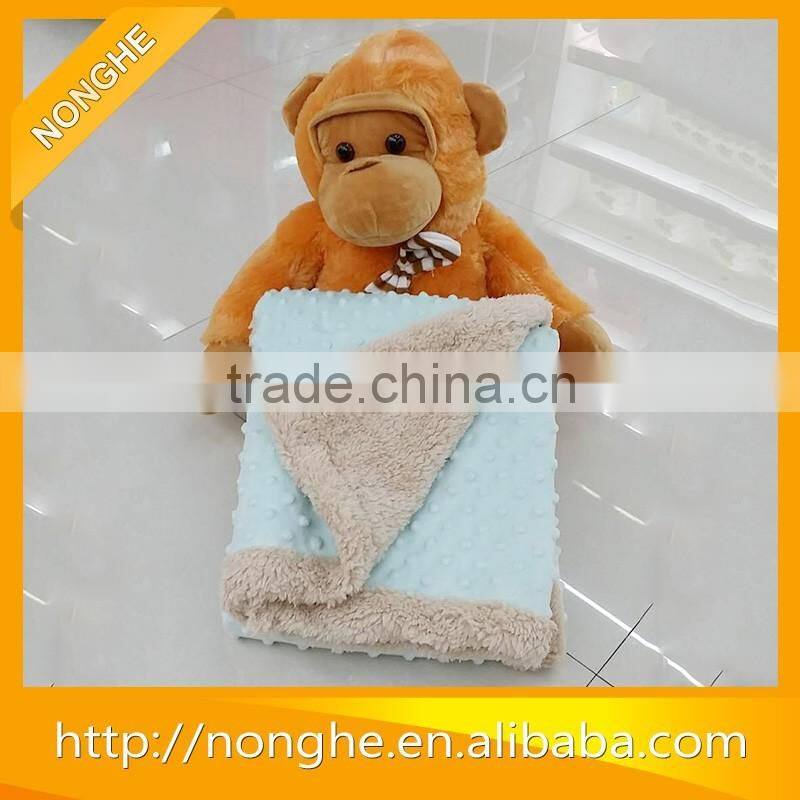 Wholesale good quality sheep wool blanket/thread blanket from China