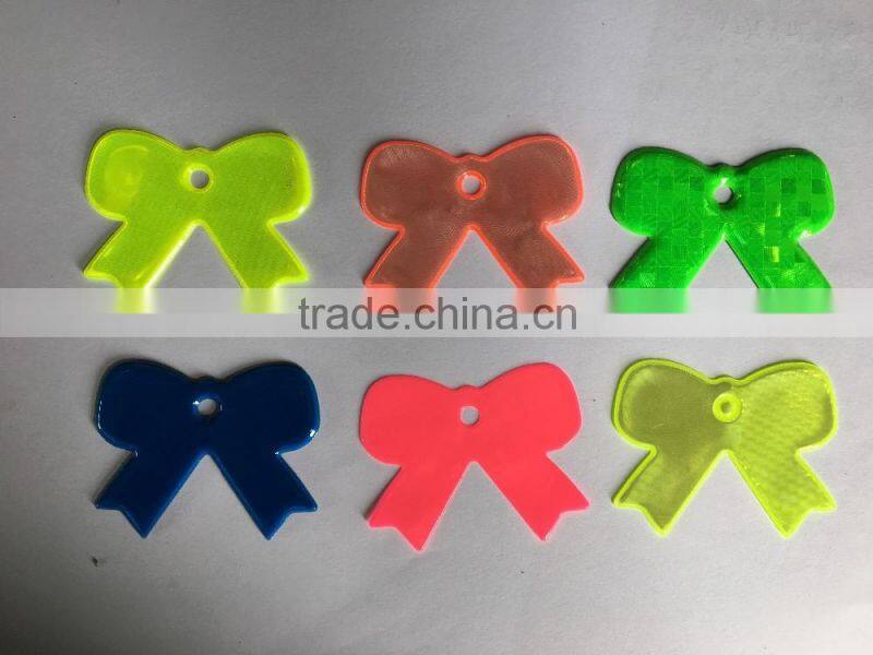 wholesales customized PVC BOW reflective key chain