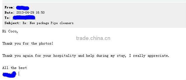 Mix color 6mm*30cm craft chenille pipe cleaners