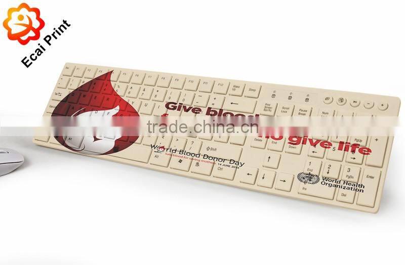 popular high quality custom made printing wired keyboard