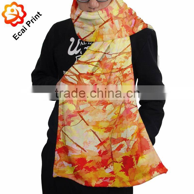 comfortable soft heat transfer printed sublimated women scarf