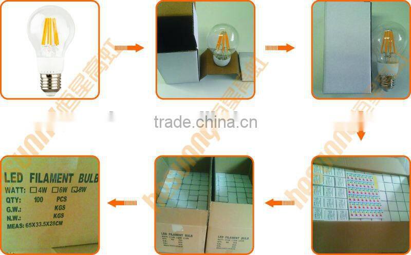 200lm led fialment bulb with tail candle lamp