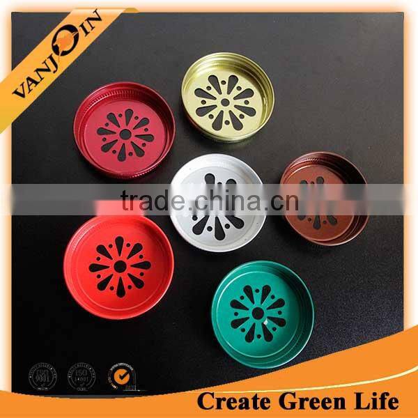 Wholesale 70mm Gold Daisy Lid For Mason Jar