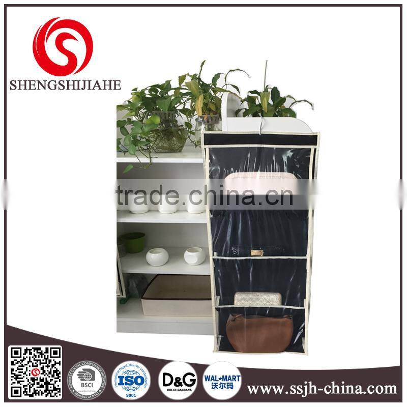 Foldable hanging shoe rack closet organizer