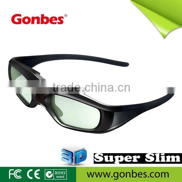 SUPER SLIM active shutter 3D GLASSES FOR tvs home using