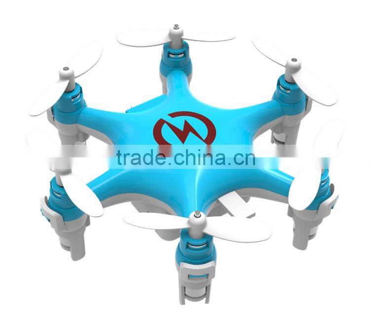 2016 newest green / blue 2.4GHz 360 degree rotation mini rc hexacopter hovering nano hexa drone toys for kids