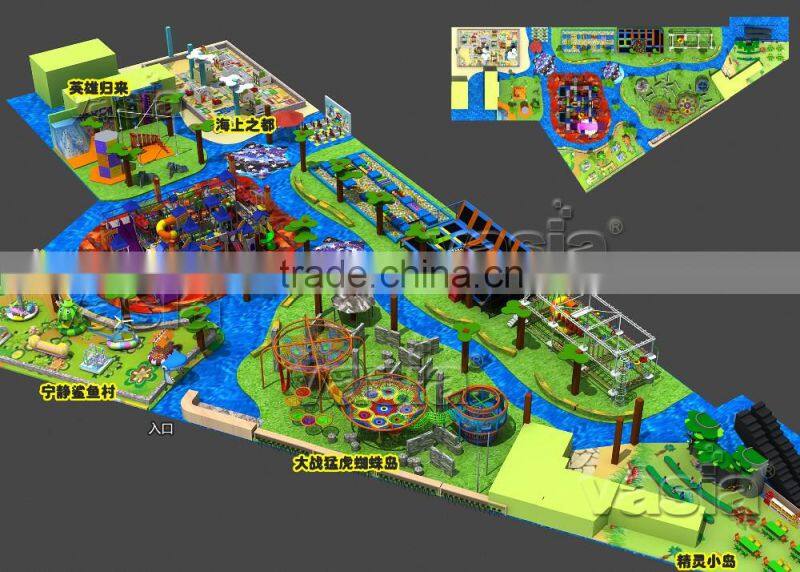 Newest children playground equipment for sale, kids indoor theme play park