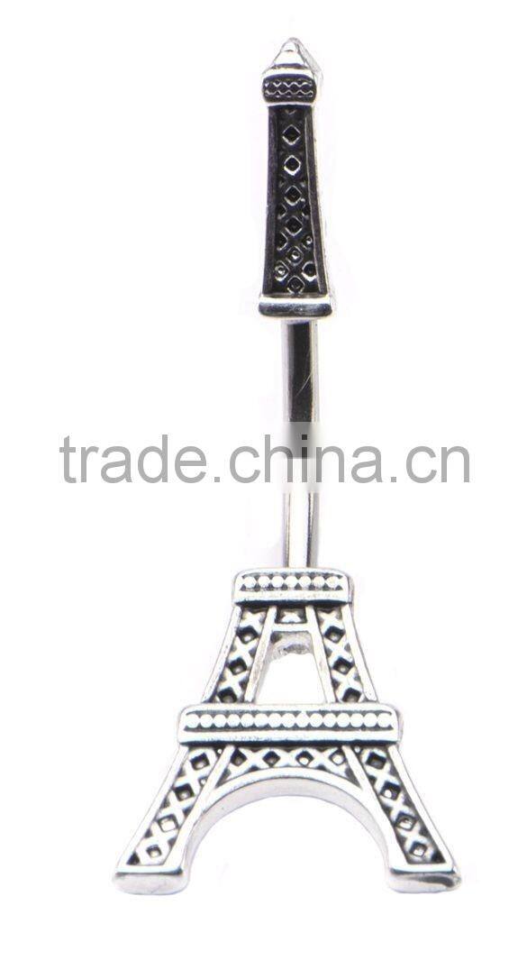 Eiffel Tower Navel Belly Button Ring