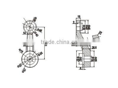 Glass curtain wall spider fittings