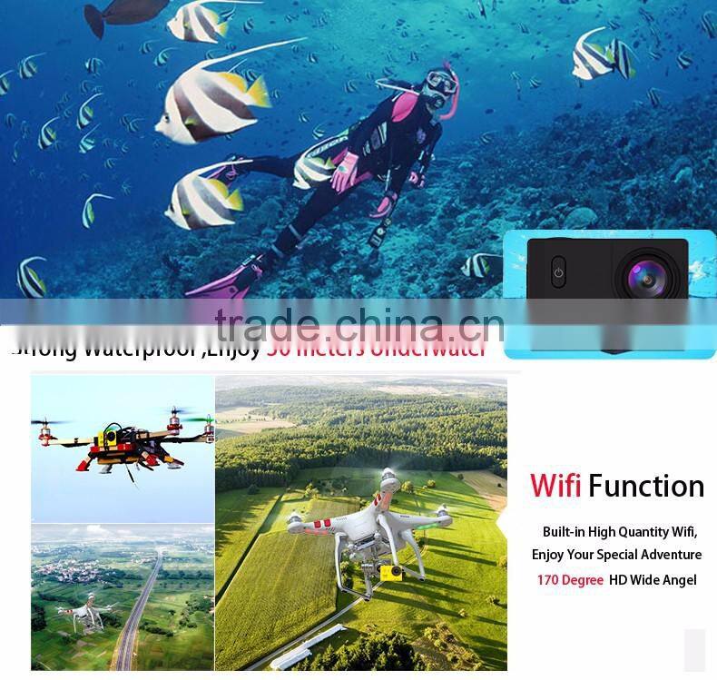 2.0 Inch F71 Waterproof 170 Wide Angle Lens Full HD Wifi Camera 1080P