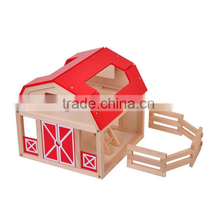 New Design Educational Miniature Wooden House Crafts Diy Animal Toy