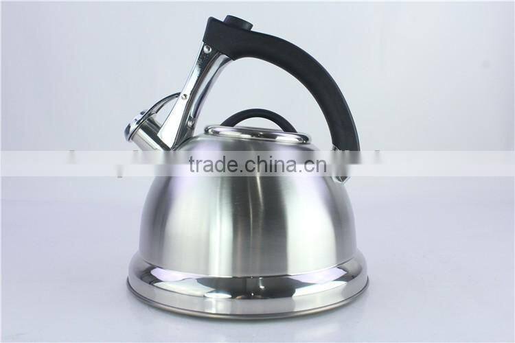 Easy to clean non electric induction whistling kettle stainless steel tea water kettle