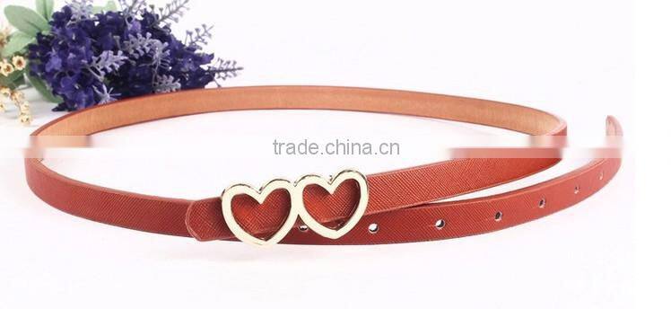 2015 Newest OEM design decorative women pu leather or leather belt