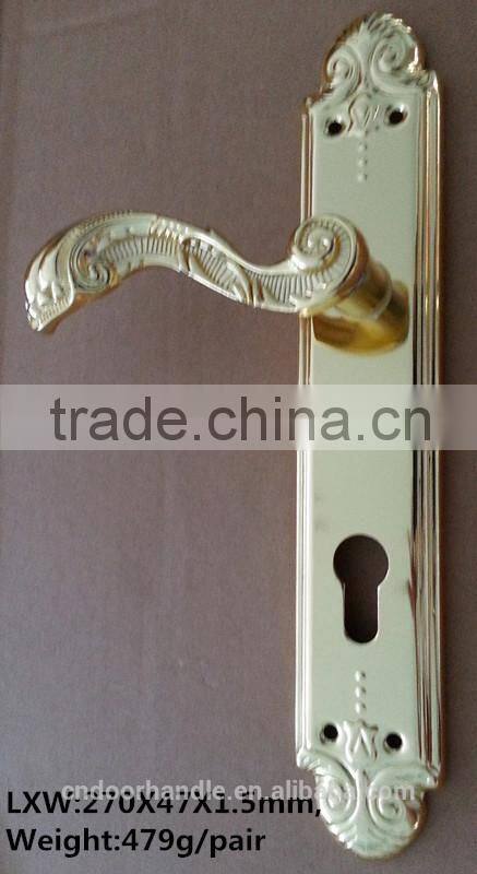 Afganistan aluminum door handle and lock