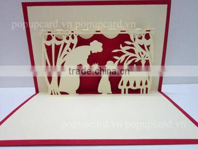 3d pop up card Christmas Scene Greeting