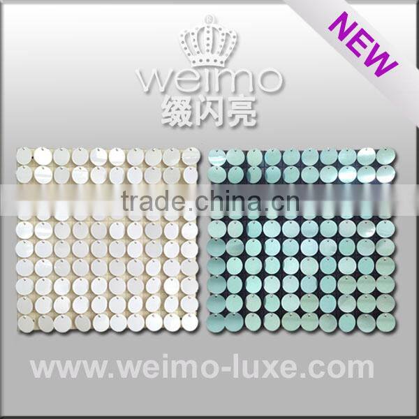 2014 new products sequin pvc wall panel for xmas decoration