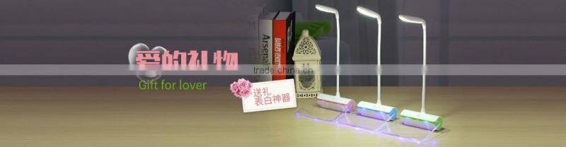 Rechargeable 360 degree twist hose desk lamp with luminous message boards