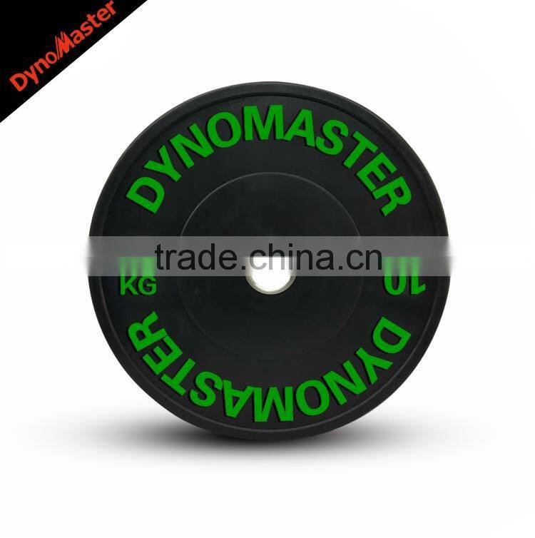 Dynomaster HG Economic Rubber Bumper Plate Black Bumper Plate Set