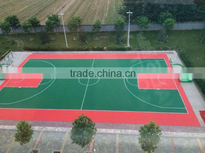 double layers interlocking plastic sport court flooring