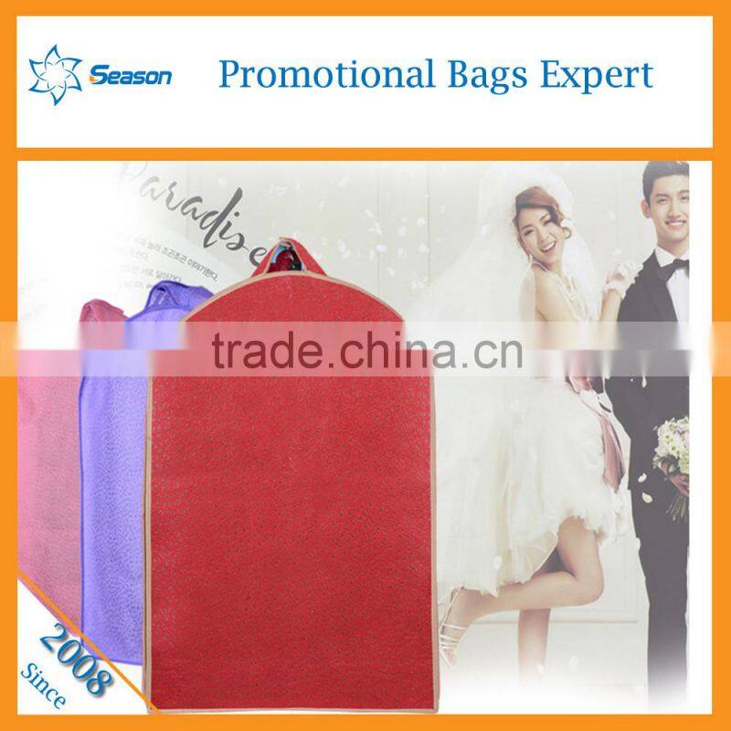 2016 Cheap High Quality Custom logo print fabric fodable garment bag