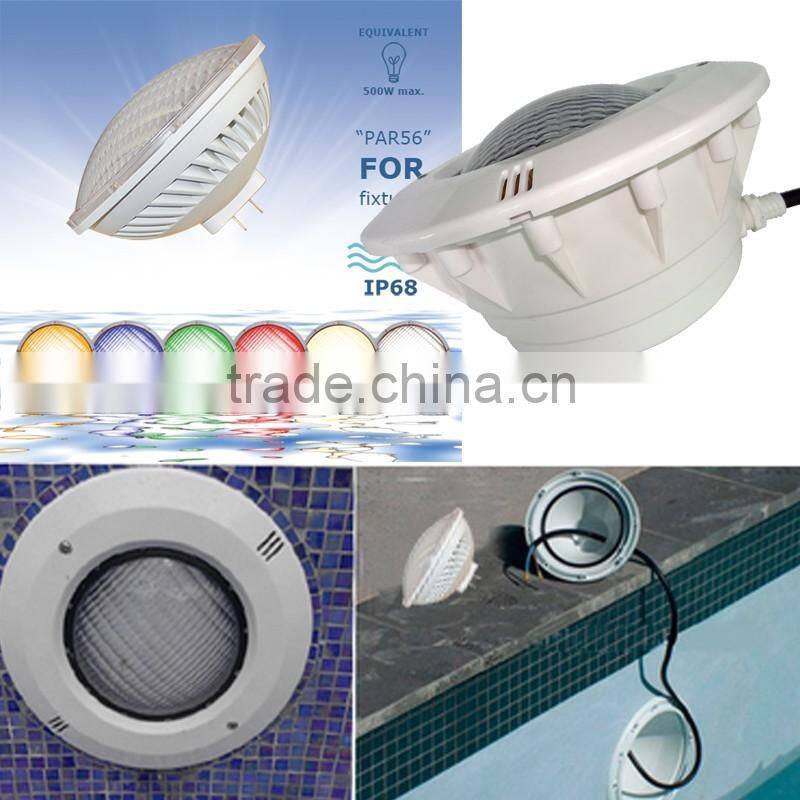 gx16d 2pins base 12volt par 56 led pool lights 20W 36W 54W 3000K rgb par56