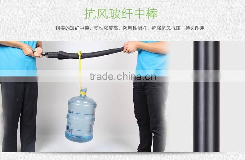 High quality windproof Pongee fabric custom printed types golf umbrellas