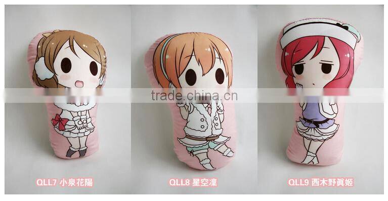 fabrics made pillowcases pillow covers anime dakimakura irregular shaped Love live! muse new 2016 custom printed