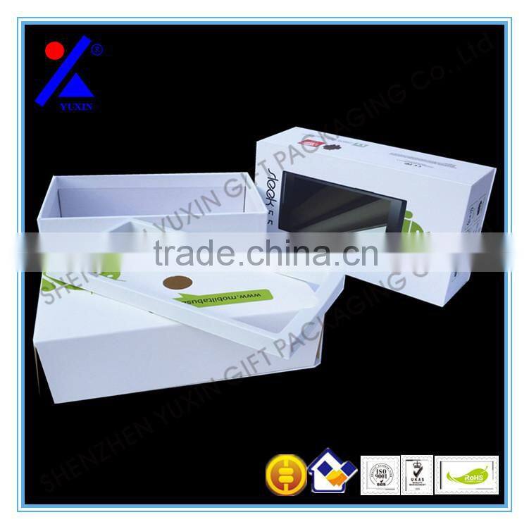 Flasher mobile phone power box for electronics /matt lamination with paper insert/free sample