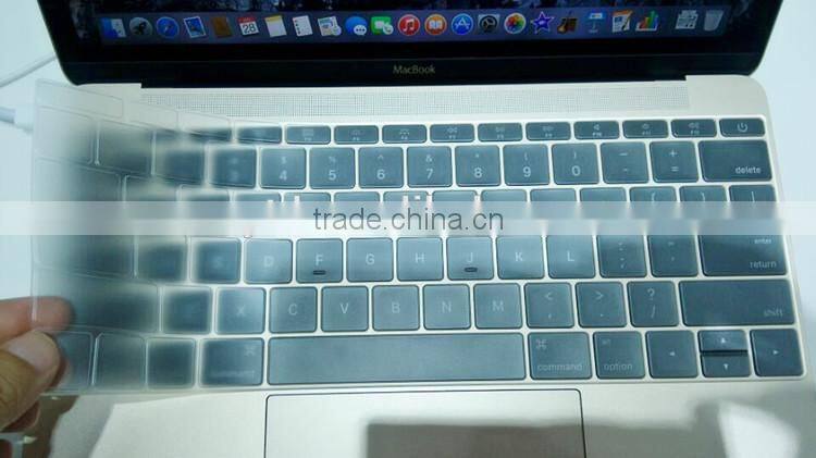 2015 new products TPU keyboard cover for macbook pro 12'