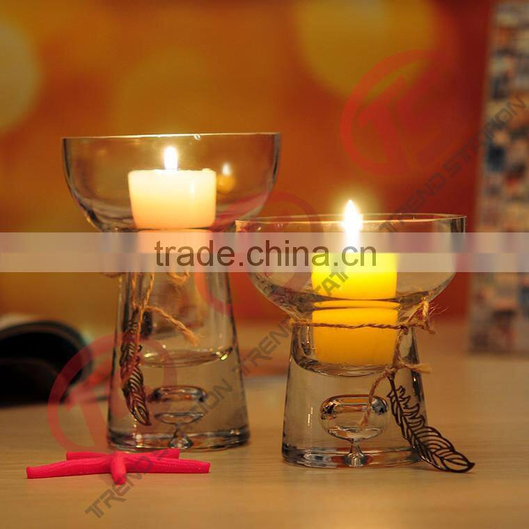 2014 Hot Selling Original And Unique Glass Candle Holder