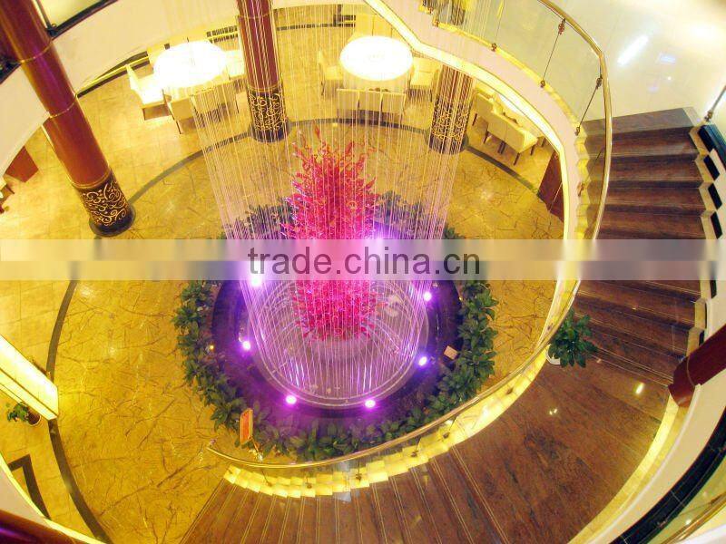 Hotal luxury glass art fixture xo-201213 and top grade art glass and Interior and Interior and Exterior Decoratives