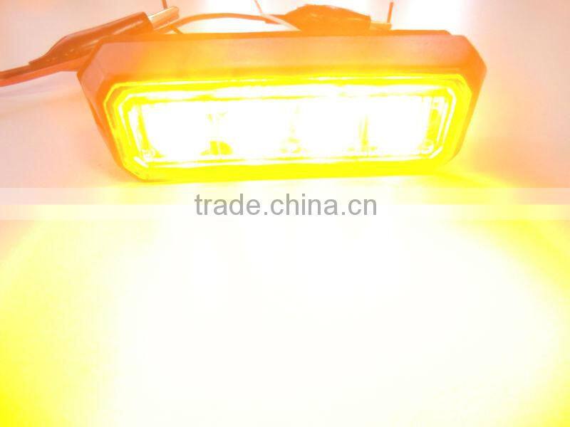 ECE R65, E9 MARK LED Strobe Lightheads/LED Security Flash Strobe light /Dash light /Grille light (SR-LS-LD-4T),1W LED,Super-Thin