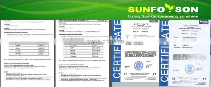Al6005 Single/Double Row Solar Panel Carport Mount Stucture Support