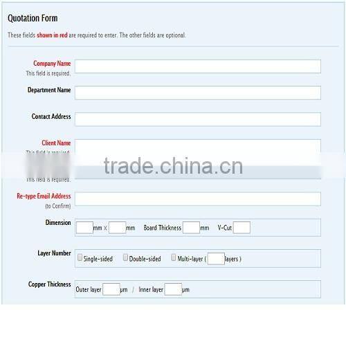 High quality reliable printed circuit boards single sided PCB for industrial use