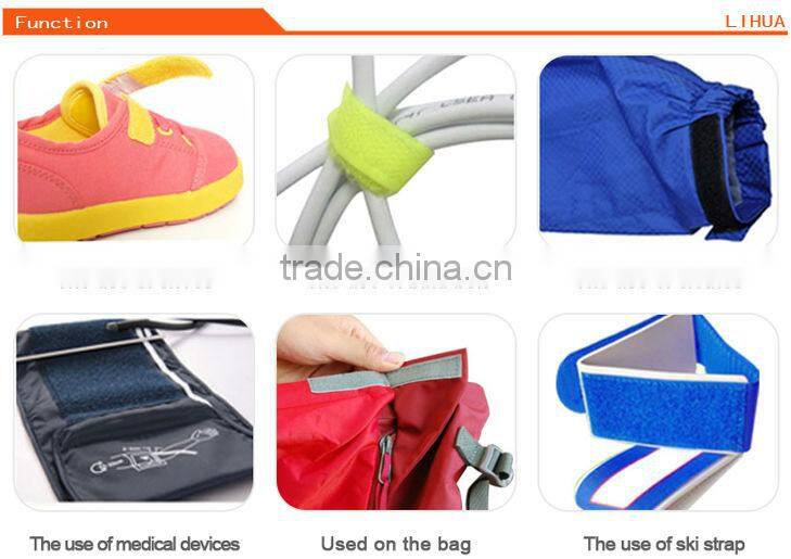 100% nylon colored sew -on hook and loop tape