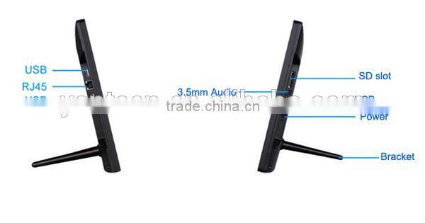 Plastic frame 15.6inch all in one pc touchscreen, android touchscreen tablet pc