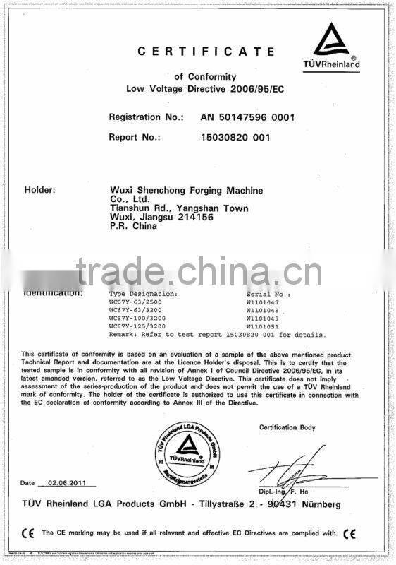 WC67Y-125/3200 hydraulic bending and folding machine, Efficient overseas after-sales service